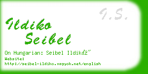 ildiko seibel business card